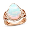 Thumbnail Image 1 of Le Vian Couture Opal Ring 1-1/4 ct tw Diamonds 18K Strawberry Gold
