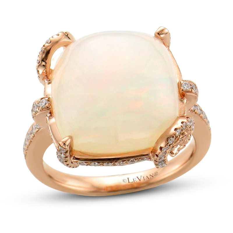 Le Vian Natural Opal Ring 1/2 ct tw Diamonds 14K Strawberry Gold