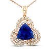 Thumbnail Image 1 of Le Vian Natural Tanzanite Necklace 1 ct tw Diamonds 14K Strawberry Gold
