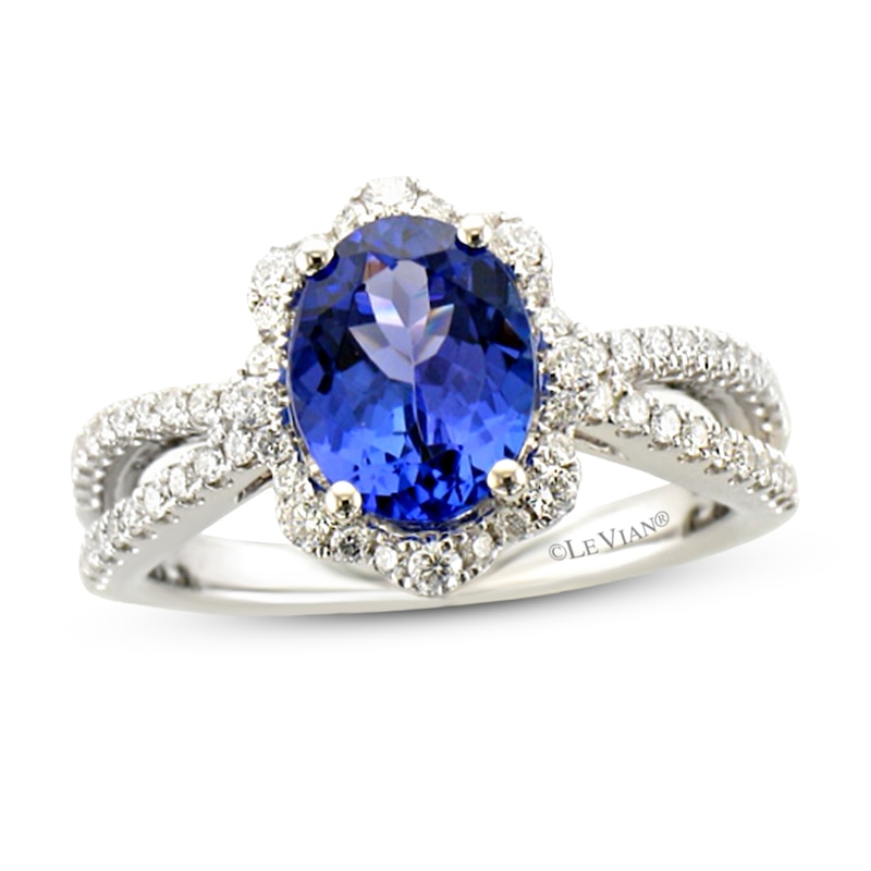 Le Vian Natural Tanzanite Ring 1/2 ct tw Diamonds 18K Vanilla Gold