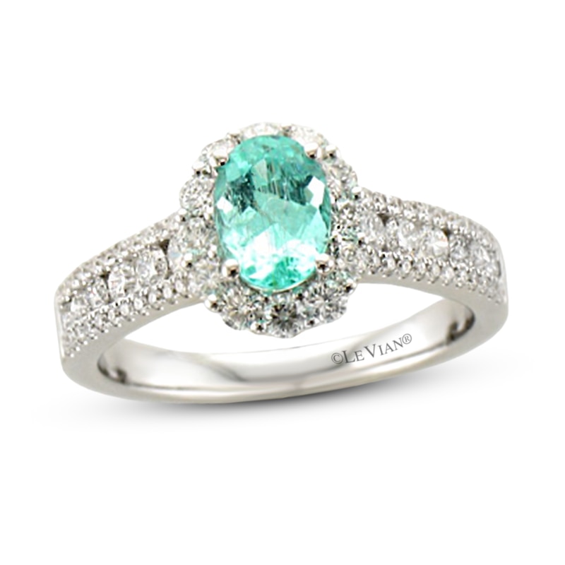 Main Image 1 of Le Vian Natural Tourmaline Ring 7/8 ct tw Diamonds 18K Vanilla Gold