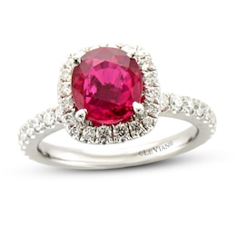 Le Vian Natural Ruby Ring 1/5 ct tw Diamonds 18K Vanilla Gold