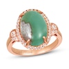 Thumbnail Image 1 of Le Vian Natural Aquaprase/White Topaz Ring 14K Strawberry Gold