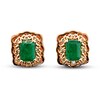 Thumbnail Image 1 of Le Vian Natural Emerald Earrings 1/4 ct tw Diamonds 14K Strawberry Gold