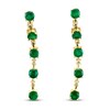 Thumbnail Image 1 of Le Vian Natural Emerald Earrings 1/5 ct tw Diamonds 14K Honey Gold