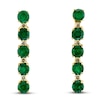 Thumbnail Image 1 of Le Vian Natural Emerald Earrings 1/5 ct tw Diamonds 14K Honey Gold