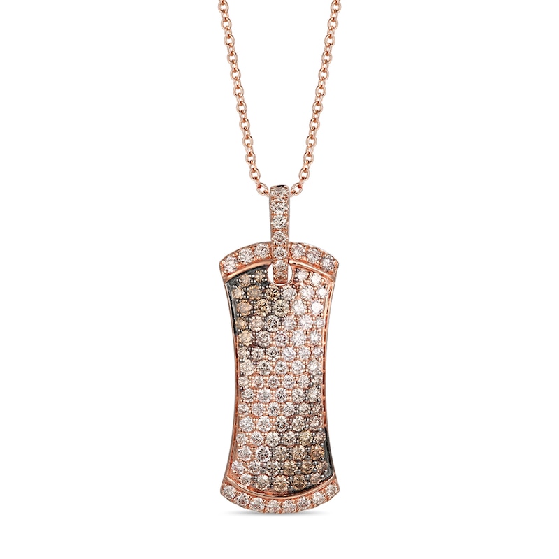 Main Image 1 of Le Vian Diamond Necklace 2 ct tw 14K Strawberry Gold
