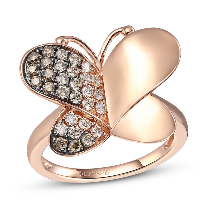 Le Vian Diamond Ring 1/2 ct tw 14K Strawberry Gold