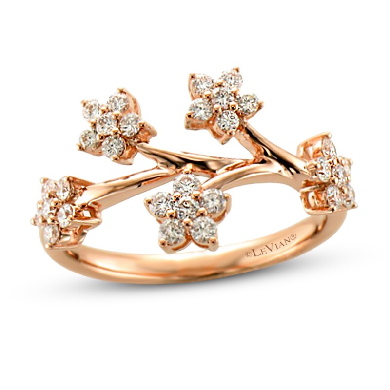 Main Image 1 of Le Vian Diamond Ring 1/2 ct tw 14K Strawberry Gold