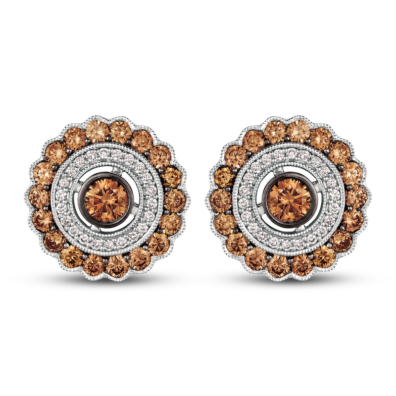 Main Image 1 of Le Vian Diamond Earrings 2-3/8 ct tw 14K Vanilla Gold