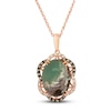 Thumbnail Image 1 of Le Vian Natural Aquaprase Necklace 3/8 ct tw Diamonds 18K Strawberry Gold