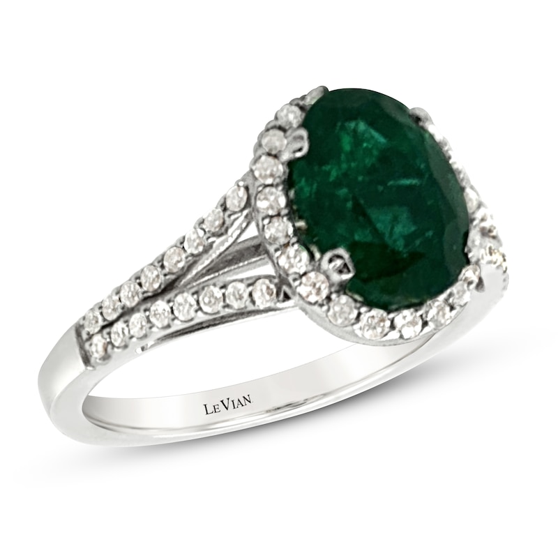 Le Vian Natural Emerald Ring 3/8 ct tw Diamonds 18K Vanilla Gold | Jared