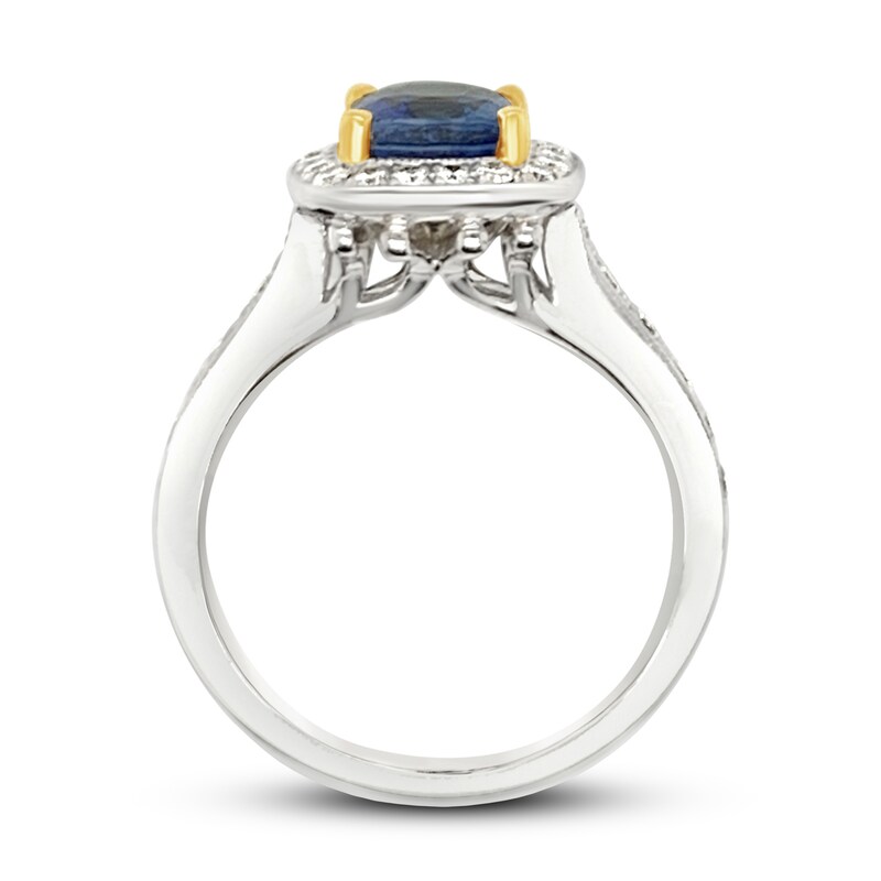 Main Image 2 of Le Vian Natural Sapphire Ring 5/8 ct tw Diamonds 18K Vanilla Gold