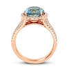 Thumbnail Image 2 of Le Vian Natural Aquamarine Ring 5/8 ct tw Diamonds 18K Strawberry Gold