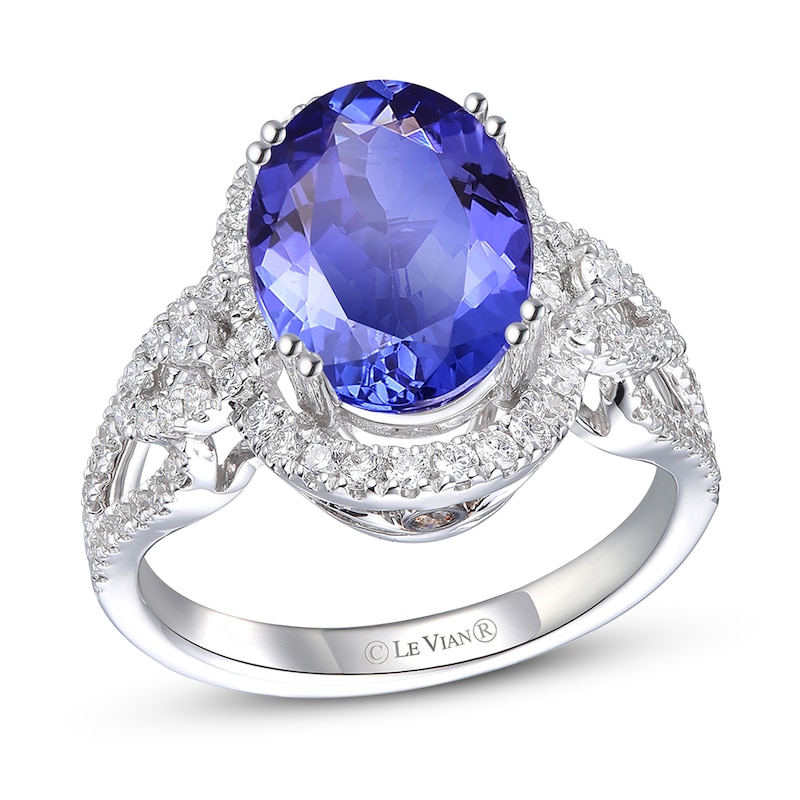 Main Image 1 of Le Vian Natural Tanzanite Ring 5/8 ct tw Diamonds 18K Vanilla Gold