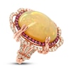 Thumbnail Image 0 of Le Vian Natural Opal/Ruby Ring 1 ct tw Diamonds 18K Strawberry Gold