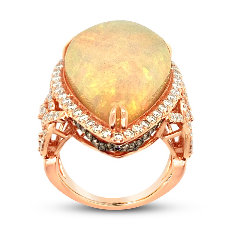 Main Image 2 of Le Vian Natural Opal Ring 1-3/8 ct tw Diamonds 18K Strawberry Gold