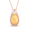 Thumbnail Image 1 of Le Vian Natural Opal Necklace 5/8 ct tw 18K Strawberry Gold