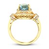 Thumbnail Image 2 of Le Vian Natural Aquamarine Ring 1/2 ct tw Diamonds 18K Honey Gold
