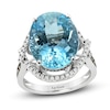 Thumbnail Image 1 of Le Vian Natural Aquamarine Ring 1/2 ct tw Diamonds 18K Vanilla Gold