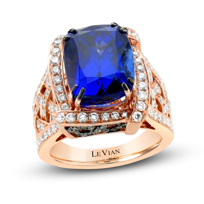 Le Vian Natural Tanzanite Ring 1-3/8 ct tw Diamonds 18K Strawberry Gold |  Jared