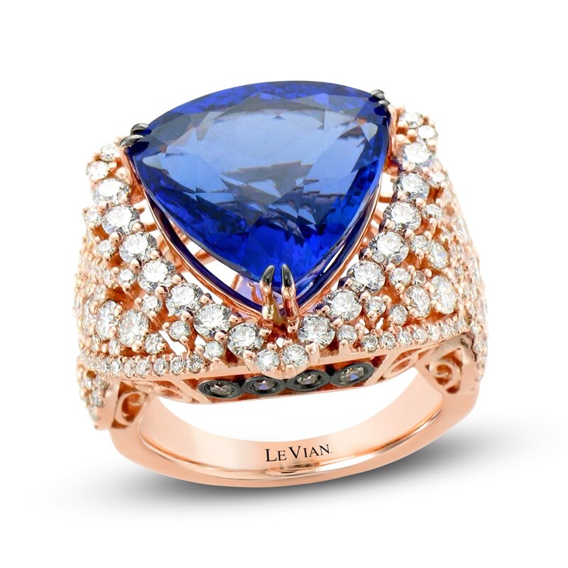 Main Image 1 of Le Vian Natural Tanzanite Ring 2-3/8 ct tw Diamonds 18K Strawberry Gold
