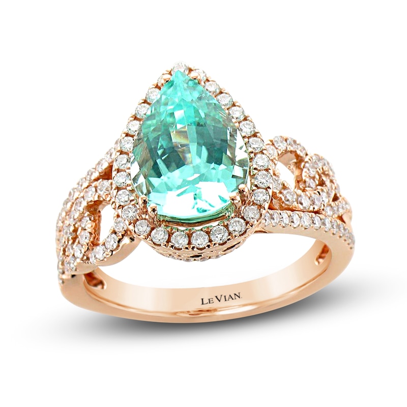Main Image 1 of Le Vian Natural Tourmaline Ring 5/8 ct tw Diamonds 18K Strawberry Gold