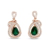 Thumbnail Image 1 of Le Vian Natural Emerald Earrings 1-1/5 ct tw Diamonds 18K Strawberry Gold