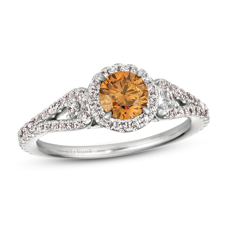 Main Image 1 of Le Vian Diamond Ring 1-1/6 ct tw Round Platinum