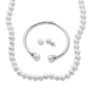 Thumbnail Image 1 of Cultured Pearl Necklace Boxed Set Sterling Silver