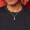 Thumbnail Image 4 of Cultured Pearl Necklace 1/20 ct tw Diamonds 14K Yellow Gold