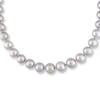 Thumbnail Image 0 of Cultured Pearl Necklace 1/20 ct tw Diamonds 14K White Gold