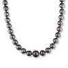 Thumbnail Image 1 of Cultured Pearl Necklace 1/20 ct tw Diamonds 14K White Gold