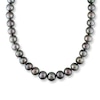 Thumbnail Image 1 of Cultured Pearl Necklace 1/20 ct tw Diamonds 14K White Gold