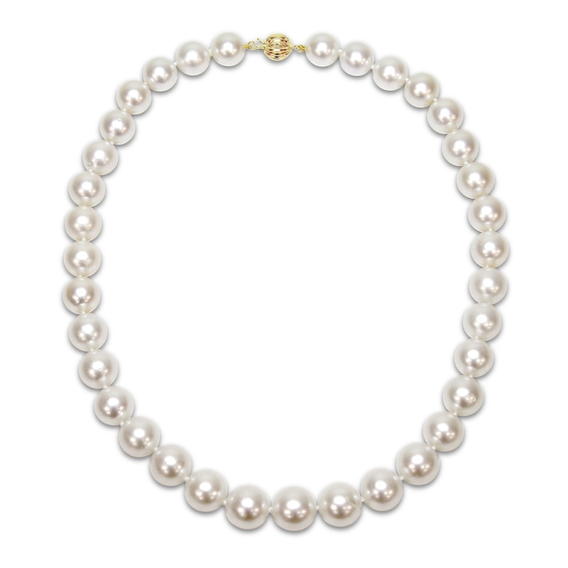 Main Image 3 of Cultured Pearl Necklace 14K Yellow Gold 18" Length