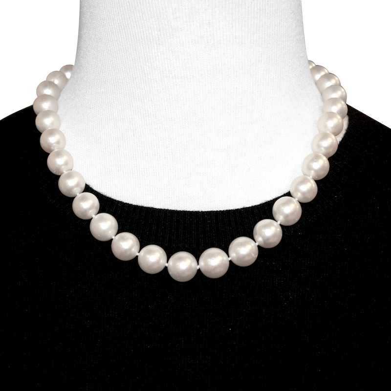 Cultured Pearl Necklace 14K Yellow Gold 18" Length