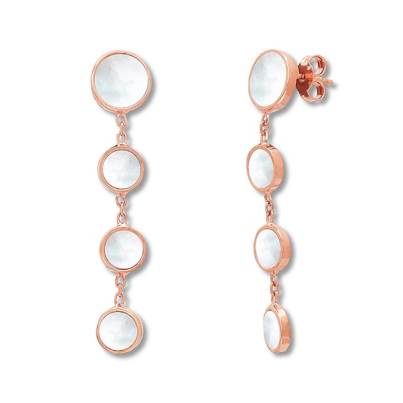 Jared Mother-of-Pearl Drop Earrings 14K Rose Gold