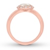 Thumbnail Image 2 of Cultured Pearl Ring 1/20 ct tw Diamonds 10K Rose Gold