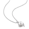 Thumbnail Image 1 of Cultured Pearl Necklace Diamond Accent Sterling Silver