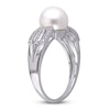 Thumbnail Image 2 of Cultured Pearl Ring 1/20 ct tw Diamonds Sterling Silver