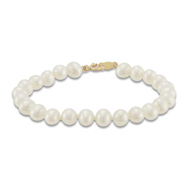 Children's Cultured Pearl Bracelet 14K Yellow Gold