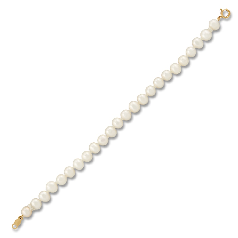 Children's Cultured Pearl Bracelet 14K Yellow Gold