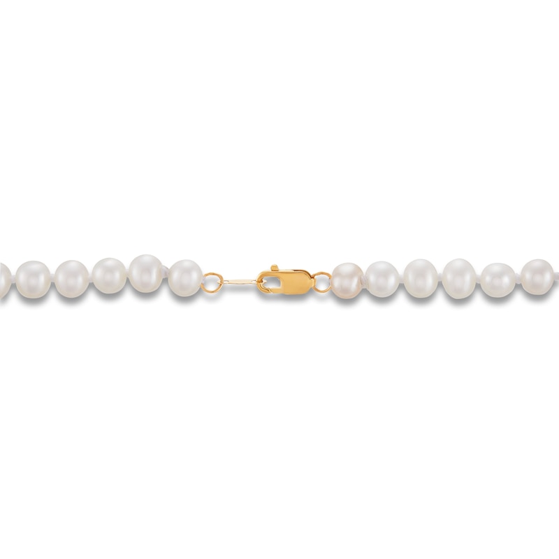 Children's Necklace Cultured Pearl 14K Yellow Gold