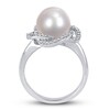 Cultured Pearl & Diamond Ring 1/4 ct tw 14K White Gold
