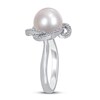 Cultured Pearl & Diamond Ring 1/4 ct tw 14K White Gold