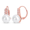 Thumbnail Image 0 of Cultured Pearl & Diamond Earrings 1/6 ct tw 10K Rose Gold