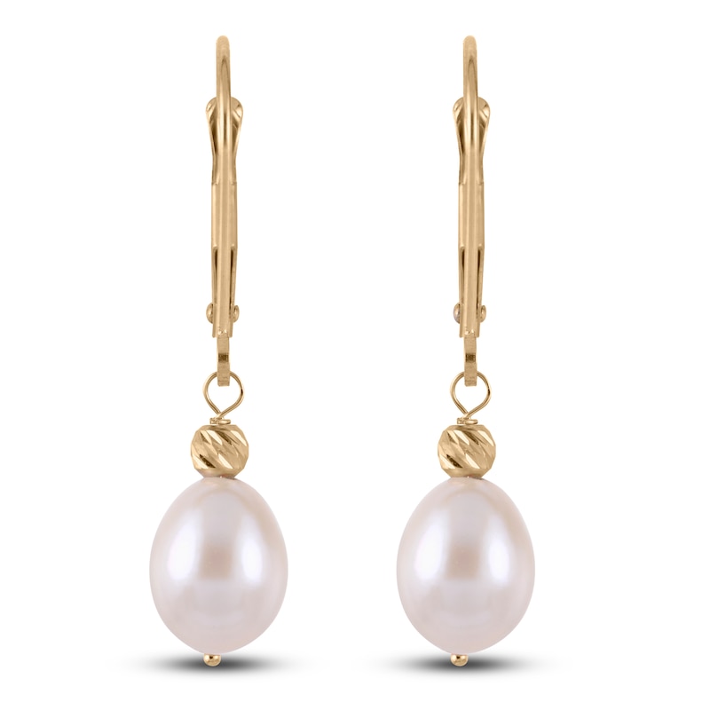 Main Image 1 of Cultured Pearl Earrings 14K Yellow Gold