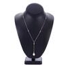 Thumbnail Image 3 of Cultured Pearl Beaded Y Necklace Sterling Silver