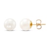 Thumbnail Image 1 of Cultured Pearl Stud Earrings 14K Yellow Gold 8.5mm