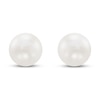 Thumbnail Image 3 of Cultured Pearl Stud Earrings 14K Yellow Gold 10.5mm